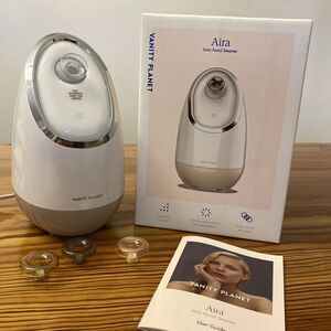 Vanity Planet Aira Ionic Facial Steamer Silver Detox Your Skin EUC